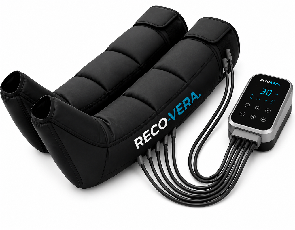 RECO-VERA Bottes de Massage par Compression 4 Chambres - Pack Complet